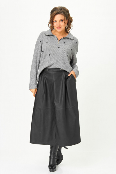 Юбка Andina city 1022-25 черный - фото 2