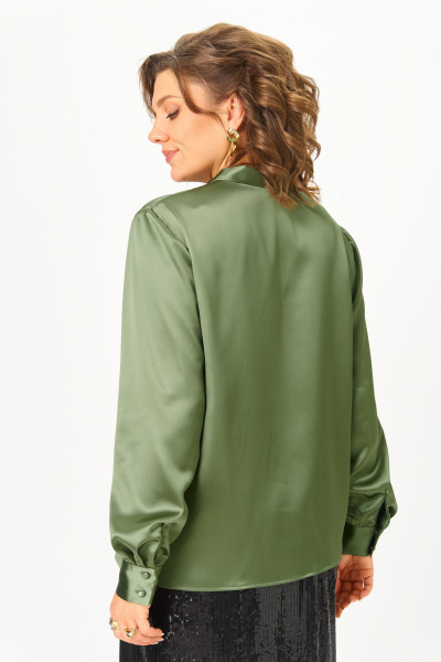 Блуза Andina city 5042-25 оливковый - фото 8