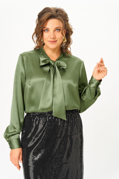 Блуза Andina city 5042-25 оливковый - фото 2