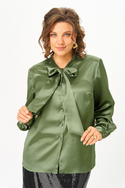 Блуза Andina city 5042-25 оливковый - фото 1