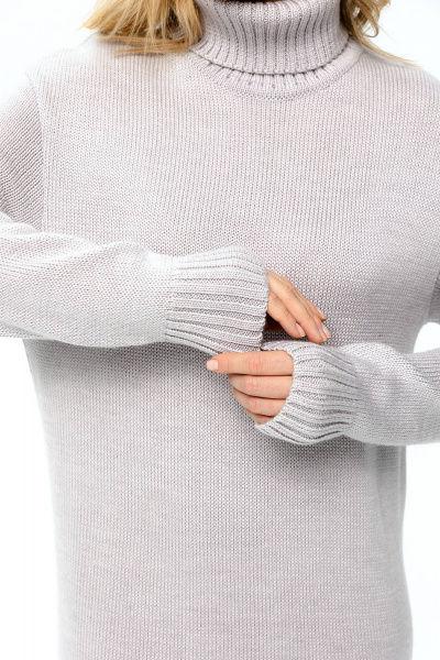 Платье Romgil РВ0134-ШЕ5 светло-серый - фото 4