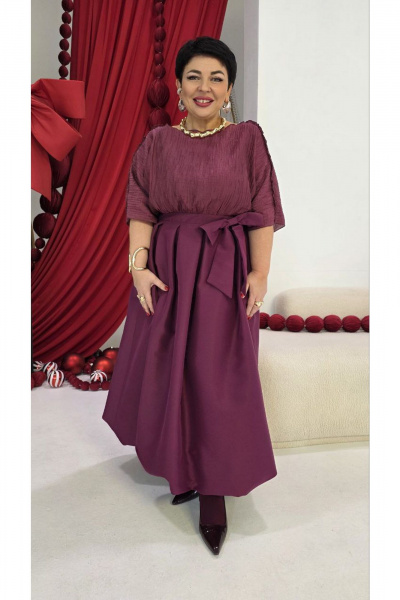 Платье Vittoria Queen 26913/1 винный - фото 6