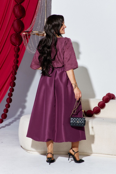 Платье Vittoria Queen 26913/1 винный - фото 3
