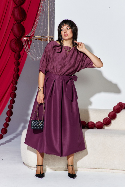 Платье Vittoria Queen 26913/1 винный - фото 2