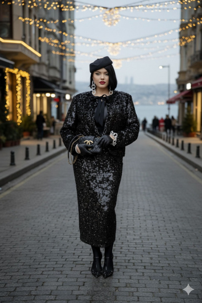 Блуза, жакет, юбка Vittoria Queen 27593 черный - фото 4