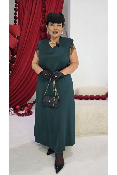 Платье Vittoria Queen 27663 изумруд - фото 9