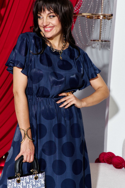 Платье Vittoria Queen 28483 темно-синий - фото 2