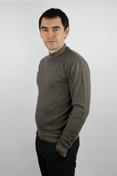 Джемпер вязаный трикотаж демисезонный на каждый день Полесье С5607-19 9С0256-Д43 182,188 кофейное_зерно - фото 3