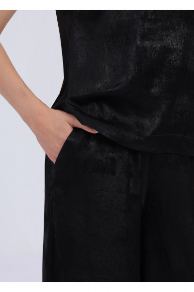 Блуза Полинушка 153Б черный - фото 3