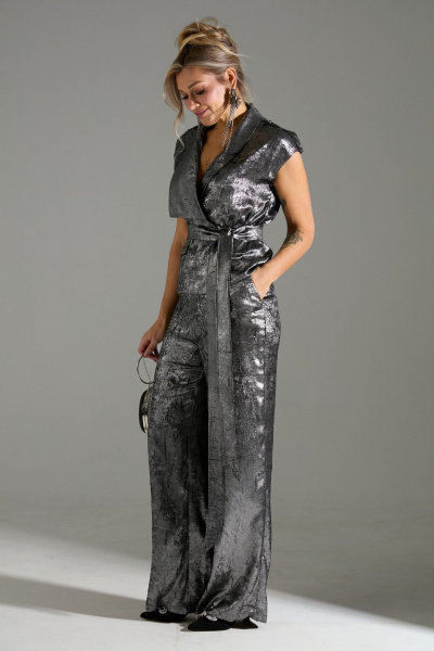 Брюки, жилет LM К126048 серый_шиммер - фото 2