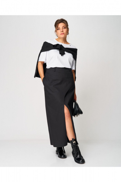 Юбка GRATTO 6209-1 черный - фото 2