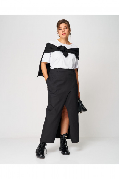 Юбка GRATTO 6209-1 черный - фото 1