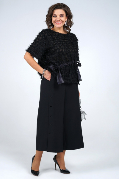 Блуза, брюки Alani Collection 2264 черный - фото 4