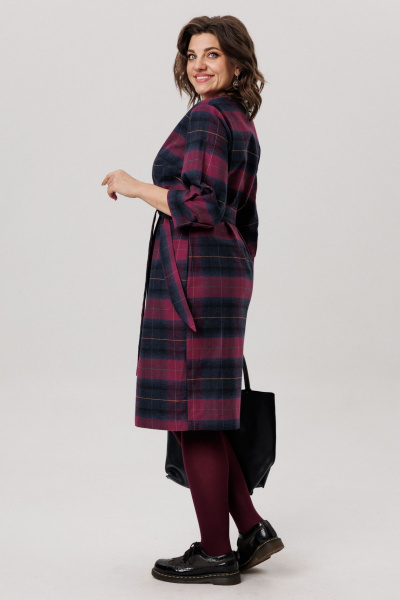 Платье Anelli 1728 винная_геометрия - фото 2