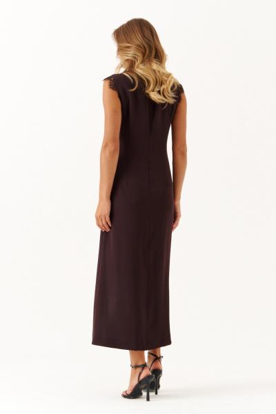 Платье Панда 117680 коричневый - фото 5