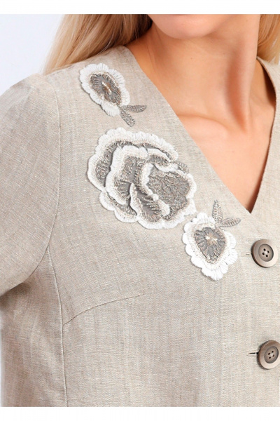 Жакет Полинушка 729 натуральный - фото 3