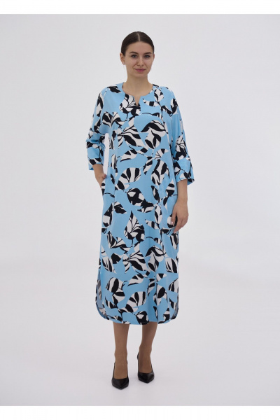 Платье Полинушка 335 голубой - фото 1