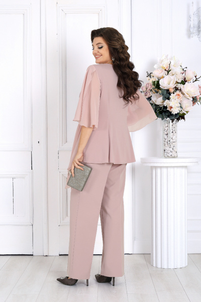 Блуза, брюки Ninele 7512 пудра - фото 10