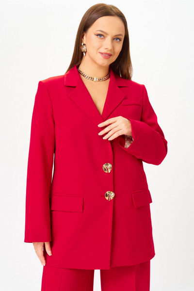 Брюки, жакет Твой имидж 2303 красный - фото 6