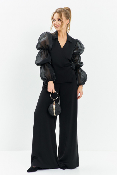 Блуза, брюки Euromoda 671 черный - фото 1