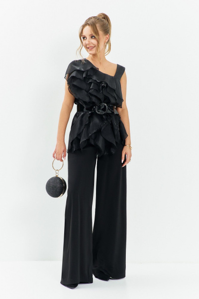 Блуза, брюки Euromoda 674 черный - фото 1