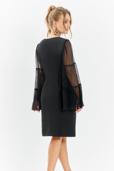 Платье Euromoda 675 черный - фото 3