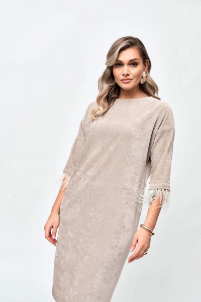 Платье Verita 2429 молочный - фото 3