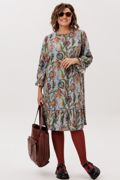 Платье Anelli 1775 экзотический_серый - фото 10