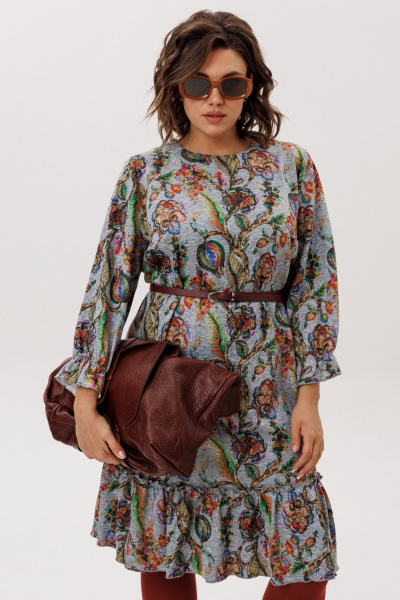 Платье Anelli 1775 экзотический_серый - фото 2