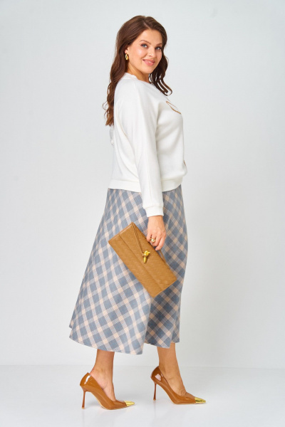 Джемпер, юбка Danaida 2188 клетка - фото 11