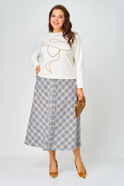 Джемпер, юбка Danaida 2188 клетка - фото 6