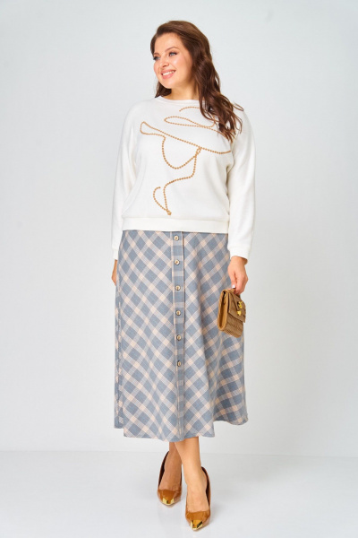 Джемпер, юбка Danaida 2188 клетка - фото 4