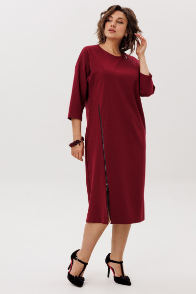 Платье Anelli 58 гранатовый_закат - фото 10