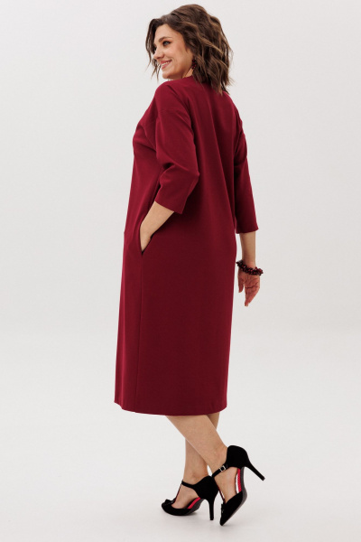 Платье Anelli 58 гранатовый_закат - фото 5