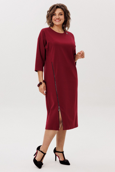 Платье Anelli 58 гранатовый_закат - фото 1