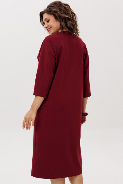 Платье Anelli 58 гранатовый_закат - фото 3