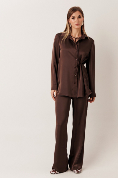 Блуза KOKOdea 20004 шоколад - фото 8