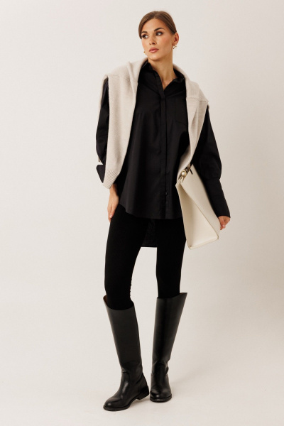 Блуза KOKOdea 20007 чёрный - фото 2