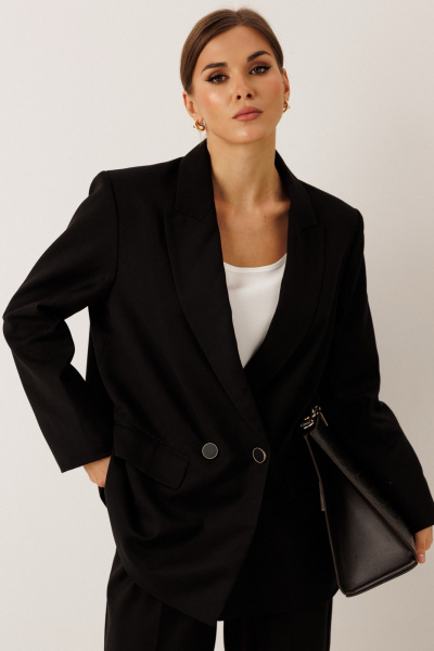 Брюки, жакет KOKOdea 30002 чёрный - фото 7