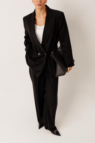 Брюки, жакет KOKOdea 30002 чёрный - фото 6