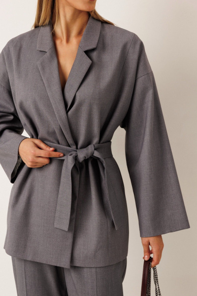 Брюки, жакет KOKOdea 30004 серый - фото 5