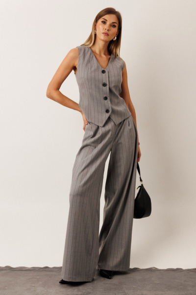 Брюки, жакет KOKOdea 30005 серый - фото 9