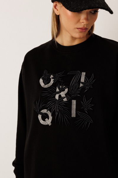 Брюки, свитшот KOKOdea 30009 чёрный - фото 3