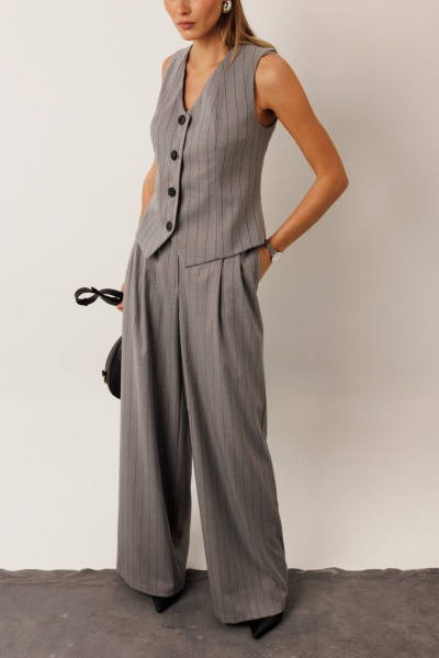 Брюки KOKOdea 50006.2 серый - фото 8