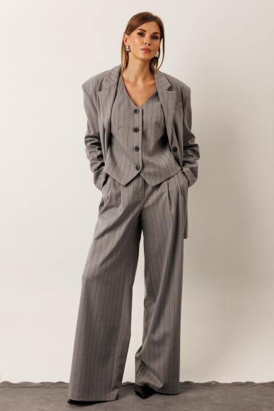 Брюки KOKOdea 50006.2 серый - фото 1