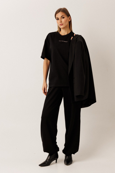 Брюки KOKOdea 50011 чёрный - фото 2