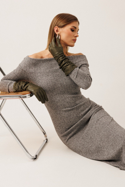 Платье KOKOdea 70013 серый - фото 5