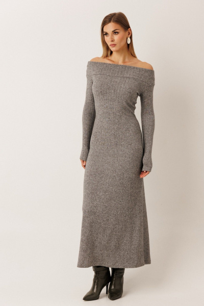 Платье KOKOdea 70013 серый - фото 1
