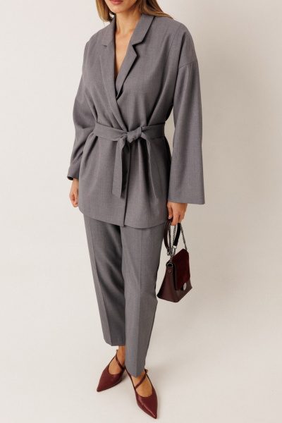 Жакет KOKOdea 80003 серый - фото 4