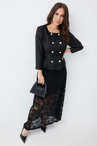 Жакет, юбка Магия моды 2653 черный - фото 1